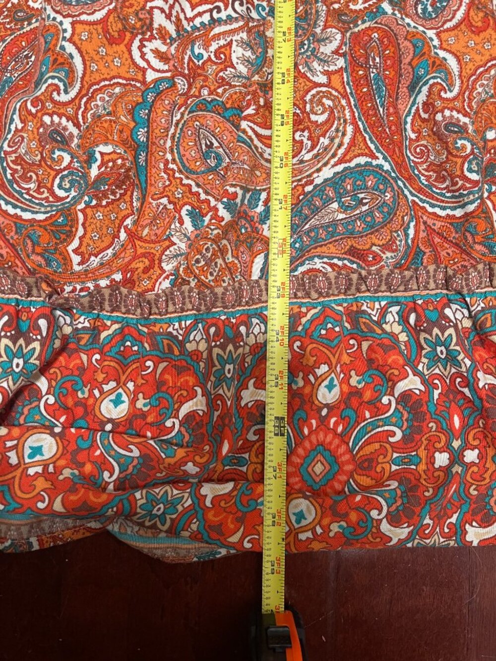 Band of the Free Boho Paisley Tiered Midi Dress Small - Picture 5 of 7